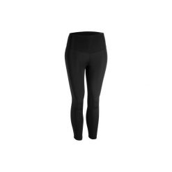 Legginsy fitness kardio 7/8 900 damskie. Czarne legginsy damskie DOMYOS, bez wzorów, z elastanu. Za 99.99 zł.