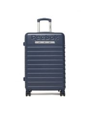Reebok Walizka średnia CWBEO-RBK-MS-003-M Granatowy. Niebieskie walizki męskie Reebok, bez wzorów, z tworzywa sztucznego, średnie. Za 319.99 zł.
