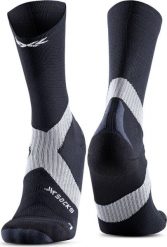 Skarpety rowerowe X-Socks Bike Expert Crew - black/charcoal. Czarne skarpety męskie X-Socks, bez wzorów, z materiału. Za 131.99 zł.