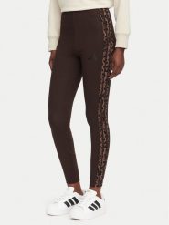 Adidas Legginsy Seasonal Essentials Animal Print 3-Stripes KV9302 Brązowy Slim Fit. Brązowe legginsy damskie Adidas, bez wzorów, z bawełny. Za 149.99 zł.