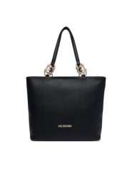 LOVE MOSCHINO Torebka JC4005PP1PLB0000 Czarny. Czarne shopperki damskie Love Moschino, bez wzorów, ze skóry, bez dodatków. Za 1,009.00 zł.