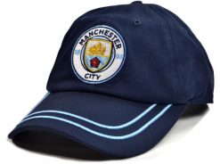 Czapka Manchester City oficjalna licencjonowana. Niebieskie czapki damskie MANCHESTER CITY, bez wzorów. Za 94.90 zł.