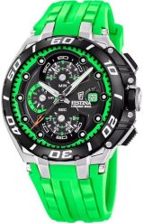 Zegarek Festina Zegarek męski Festina F20755-6 zielony. Zielone zegarki męskie Festina, bez wzorów. Za 999.00 zł.