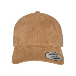 Zamszowa czapka Flexfit Trucker. Zielone czapki damskie FLEXFIT, bez wzorów, z materiału. Za 85.25 zł.