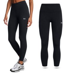 Legginsy termoaktywne damskie Under Armour Motion Ankle szybkoschnące. Czarne legginsy damskie Under Armour, bez wzorów. Za 219.99 zł.