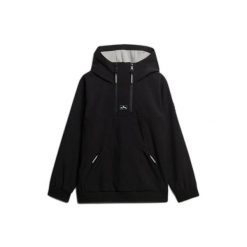 Bluza damska z kapturem Superdry Freestyle Softshell. Czarne bluzy damskie Superdry, bez wzorów, z softshellu, bez ramiączek, z kapturem. Za 751.40 zł.