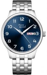 Zegarek męski Pierre Ricaud P91106.5125Q srebrny. Szare zegarki męskie Pierre Ricaud, bez wzorów, srebrne. Za 390.00 zł.