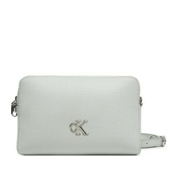 Torebka Calvin Klein Jeans. Szare listonoszki damskie Calvin Klein Jeans, bez wzorów, z jeansu, bez dodatków. Za 239.99 zł.
