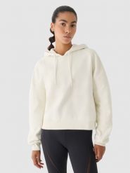 4F Bluza dresowa z kapturem damska 4F x Anna Lewandowska - biała S. Białe bluzy damskie 4F, s, bez wzorów, z bawełny, klasyczne, bez ramiączek, z kapturem. W wyprzedaży za 139.99 zł.