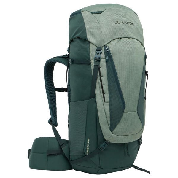 Plecak VAUDE Asymmetric 42+8. Zielone plecaki damskie Vaude, bez wzorów, z materiału. Za 859.00 zł.