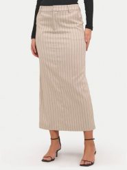 Kaffe Spódnica midi Agathe 10508753 Beżowy Regular Fit. Brązowe spódnice damskie Kaffe, bez wzorów, z syntetyku, midi. Za 159.99 zł.