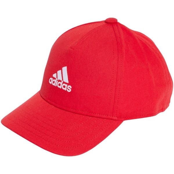 Czapka z daszkiem adidas Embroidered Logo Lightweight Baseball. Czerwone czapki damskie Adidas, bez wzorów, sportowe. Za 60.00 zł.