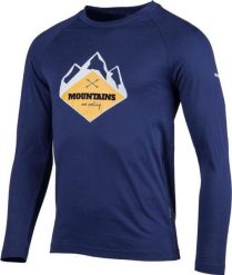 Hi-Tec Bluza DICO LS Navy XXL. Niebieskie bluzy męskie Hi-tec, m, bez wzorów, bez ramiączek, bez kaptura. Za 35.26 zł.