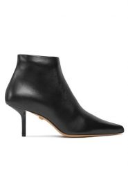 Max Mara Botki Mmbootie 2414791051600 Czarny. Czarne botki damskie Max Mara, bez wzorów, ze skóry, bez obcasa, na szpilce, bez zapięcia. Za 4,969.00 zł.