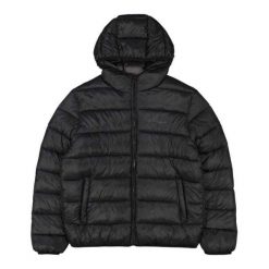 Męska Ocieplana Kurtka Z Kapturem. Czarne kurtki męskie Champion, m, bez wzorów, z puchu, sportowe, z kapturem. Za 554.99 zł.