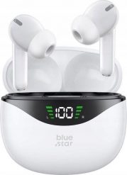 Słuchawki Blue Star Blue Star słuchawki bezprzewodowe stereo TWS T60 białe. Białe słuchawki bezprzewodowe Blue Star. Za 31.27 zł.