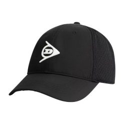 Czapka Dunlop Performance Czarna. Czarne czapki damskie Dunlop, bez wzorów, z materiału, sportowe. Za 76.85 zł.