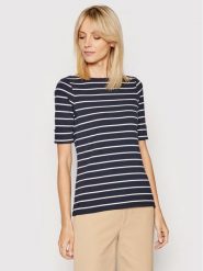 Lauren Ralph Lauren Bluzka 200701085002 Granatowy Slim Fit. Niebieskie bluzki damskie Lauren Ralph Lauren, xxl, bez wzorów, z bawełny, bez kołnierzyka, bez ramiączek. Za 245.99 zł.