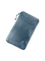 Portfel turystyczny Deuter Travel Wallet - atlantic. Brązowe portfele męskie Deuter, bez wzorów, z materiału. Za 152.79 zł.