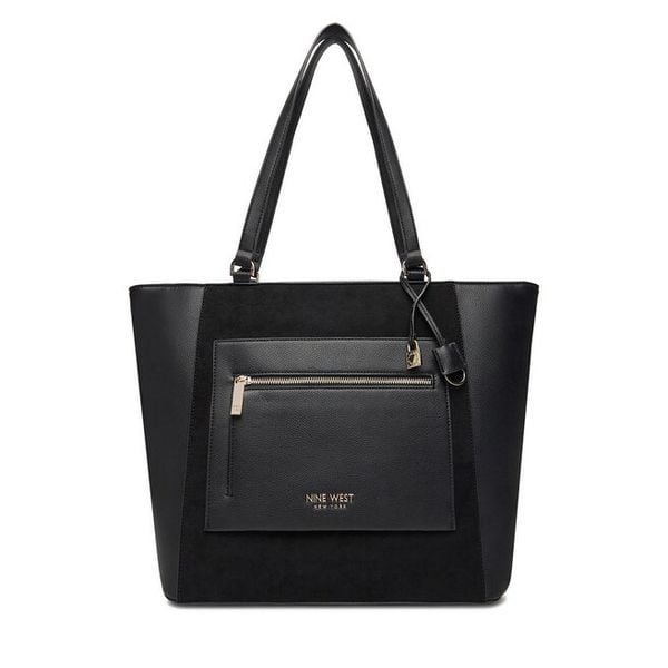 Torebka Nine West. Czarne shopperki damskie Nine West, bez wzorów, bez dodatków. Za 249.99 zł.