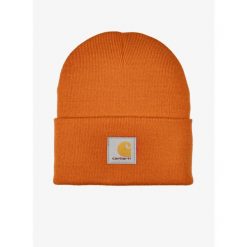 Czapka zimowa Carhartt Watch Hat - marmalade. Brązowe czapki damskie Carhartt, na zimę, bez wzorów. Za 70.99 zł.