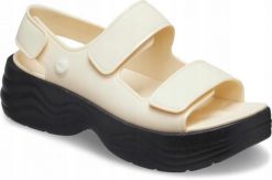 Klapki Dla Dorosłych Crocs Skyline. Brązowe klapki męskie Crocs, bez wzorów, z materiału, bez zapięcia. Za 209.99 zł.