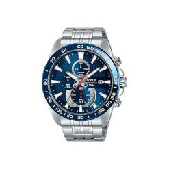 Zegarek Lorus Męski RM379DX9 Chronograf WR 100M srebrny. Szare zegarki męskie Lorus, bez wzorów, srebrne. Za 431.00 zł.