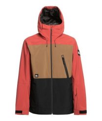 Kurtka snowboardowa męska Quiksilver Sycamore. Czerwone kurtki sportowe męskie Quiksilver, na jesień, m, bez wzorów, z materiału, z kapturem, snowboardowy. Za 529.99 zł.