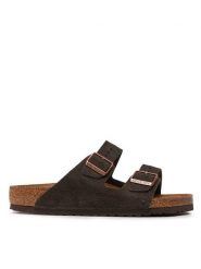 Birkenstock Klapki Arizona Bs 0951311 Brązowy. Brązowe klapki męskie Birkenstock, bez wzorów, ze skóry, bez zapięcia. Za 369.99 zł.