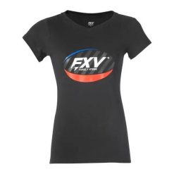 Koszulka damska Force XV ovale. Czarne bluzki damskie FORCE XV, bez wzorów, bez kołnierzyka, bez ramiączek. Za 89.50 zł.