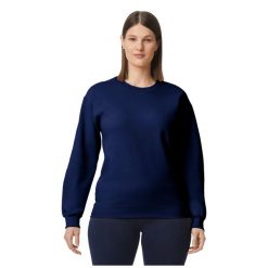 Bluza Polarowa Unisex Dla Dorosłych Softstyle O Średniej Gramaturze. Niebieskie bluzy sportowe męskie GILDAN, m, bez wzorów, z polaru, bez kaptura. Za 87.99 zł.