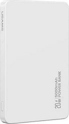 Powerbank z ładowaniem bezprzewodowym USAMS US-CD231 5000mAh 20W PD Fast Charge biały/white. Białe powerbanki Usams. Za 79.86 zł.
