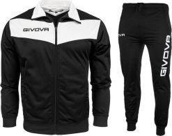 Givova Dres treningowy piłkarski komplet bluza spodnie Givova Tuta Visa Triacetato czarno-biały TR018 1003 XS. Białe komplety dresowe męskie Givova, m, bez wzorów, z dresówki. Za 123.18 zł.
