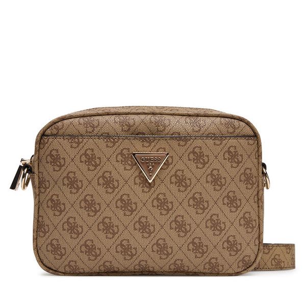 Torebka Guess. Brązowe listonoszki damskie Guess, z aplikacjami, bez dodatków. Za 502.99 zł.