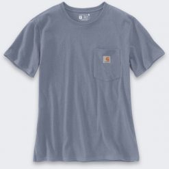 Koszulka Carhartt Heavyweight K87 Pocket Wisteria. Bluzki damskie Carhartt, bez wzorów, bez kołnierzyka, bez ramiączek. Za 96.91 zł.
