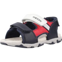 Sandały GEOX B S.FLAFFEE B. A Niebieski. Niebieskie sandały męskie Geox, bez wzorów, ze skóry, bez zapięcia. Za 180.99 zł.