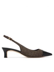 MICHAEL Michael Kors Czółenka Amara Toe Cap Sling 40S6AMMP1B Brązowy. Brązowe czółenka damskie MICHAEL Michael Kors, bez wzorów, ze skóry, bez obcasa, bez zapięcia. Za 739.99 zł.