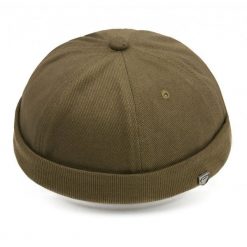 Letnia Czapka - Leonka (Dokerka) - Pako Jeans - Oliwkowa. Zielone czapki męskie Pako Jeans, na lato, bez wzorów, z bawełny. Za 49.99 zł.