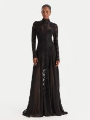 Babylon Sukienka wieczorowa S00829 Czarny Regular Fit. Czarne sukienki damskie Babylon, s, bez wzorów, z syntetyku, wizytowe, bez kołnierzyka, bez ramiączek. Za 2,399.00 zł.