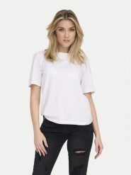 ONLY T-Shirt 15270390 Biały Regular Fit. Białe t-shirty damskie ONLY, xl, bez wzorów, z bawełny, bez kołnierzyka, bez ramiączek. Za 49.99 zł.