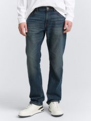 Męskie Spodnie Jeansowe Marvin Straight Mid Stone Blue Grey Denim 1047981 10162, W32 L32. Niebieskie spodnie materiałowe męskie Tom Tailor, bez wzorów, z bawełny. Za 179.99 zł.