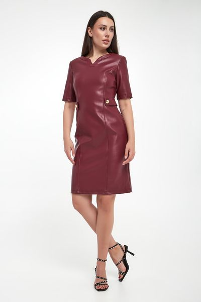 Sukienka z ekoskóry JOSEPH RIBKOFF. Sukienki damskie Joseph Ribkoff, s, bez wzorów, bez kołnierzyka, bez ramiączek. Za 1,289.00 zł.