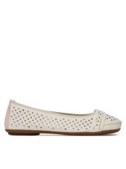 Rieker Baleriny CEO-41430-60 Beżowy. Brązowe balerinki damskie Rieker, bez wzorów, ze skóry, bez obcasa, bez zapięcia. Za 279.99 zł.