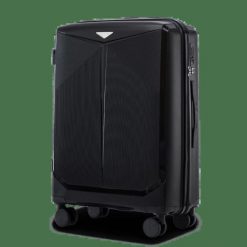 Walizka średnia Wings COCKATIEL polipropylen 24" BLACK. Czarne walizki damskie Wings, z aplikacjami, z materiału, średnie. Za 181.93 zł.