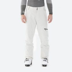 Spodnie narciarskie i snowboardowe męskie Quechua 500. Czarne spodnie sportowe męskie WED'ZE, m, bez wzorów, z materiału, narciarskie. Za 299.99 zł.