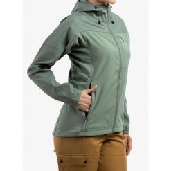 Kurtka trekkingowa damska Fjallraven Abisko Midsummer Jacket. Zielone kurtki sportowe damskie Fjällräven, bez wzorów, bez ramiączek, bez kaptura, trekkingowe. Za 711.99 zł.