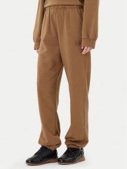 PINKO Spodnie dresowe Pazzo 105508 A2RB Brązowy Regular Fit. Brązowe spodnie dresowe damskie Pinko, bez wzorów, z bawełny. Za 649.99 zł.