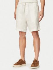 HUGO Szorty materiałowe Cino 262FW 50562792 Kremowy Straight Fit. Białe szorty męskie Hugo, bez wzorów, z lyocellu. Za 449.99 zł.