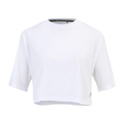 Koszulka damska FILA Recanati. Białe bluzki damskie Fila, l, bez wzorów, sportowe, bez kołnierzyka, bez ramiączek. Za 66.99 zł.