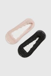 Skarperki stopki koronkowe 2-pack. Skarpetki damskie MOODO, bez wzorów, z bawełny. Za 27.99 zł.
